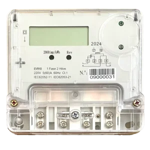 Customizable Single Phase Energy Meter LCD Display High Precision Light Weight Safety EVR10 60A Max Current 110 240V