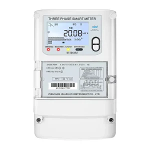Customizable Three-Phase Full-Function Electronic Energy Meter with Class 1.0 Accuracy 100A Max Current LCD Display