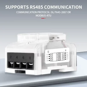 Customizable Three Phase Transparent Electronic Energy Meter Anti fraud Credit Meter Fireproof PC Housing Tamper Proof