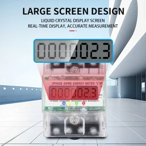 Customizable Three Phase Transparent Electronic Energy Meter Top up Meter Fast Delivery 24 7 Technical Support Global Shipping