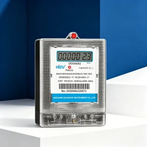 Customizable Wall-Mounted Single-Phase Economy Electronic Energy Meter LCD Display 100A Max Current Class 1.0 Accuracy Global
