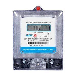 Customizable Wall-Mounted Single-Phase Electronic Energy Meter