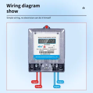 Customizable Wall-Mounted Single-Phase Electronic Energy Meter Class 1.0 Accuracy 100A Max Current Sealed Terminal 24/7