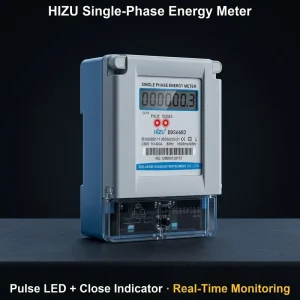 Customizable Wall Mounted Single Phase Rural Grid Electronic Energy Meter LCD Display Class 1.0 Accuracy Sealed Terminal 100A