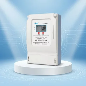Customizable Wall Mounted Three Phase IC Card Prepaid Electronic Energy Meter Class 1.0 Accuracy Data Center Balance Warning