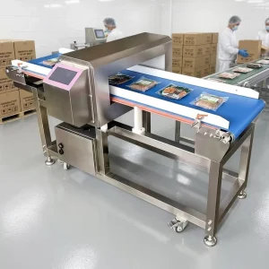 Customizable Width Conveyor Metal Detector for Food Packing Line 0.8mm Fe Detection Sensitivity