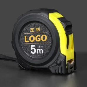 Customized Logo Tape Measure Metric Thick Rubber Coated Anti Drop 3 5m 7.5m 10m Steel Measuring Tape Retractable Smooth Function