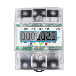 Customized Transparent 4P Three-Phase Electronic Energy Meter with Communication