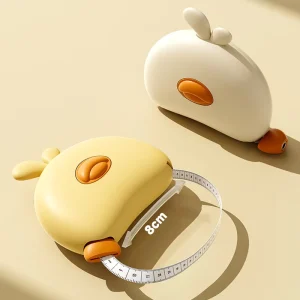 Cute Chick Self-winding ABS Retractable Tape Measure Magnetic Closure 1.5m Custom Logo Portable Measuring Tape for Sewing