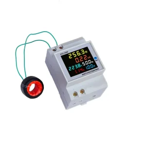 D52 40 300V 100A 250V 450V 100A Colour Full View HD LCD Display Rail Mounted Digital Multifunction Meter D52