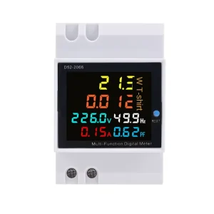 D52 Digital Display Multi-Function Measuring Energy Meter Single-Phase Household Intelligent Voltage Current Power Meter