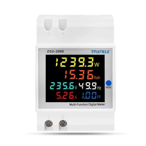 D52 Digital Energy Frequency Meter 6IN1 AC Monitor 110V 220V 380V 100A Single Phase LCD VOLT AMP KWH Frequency Meter