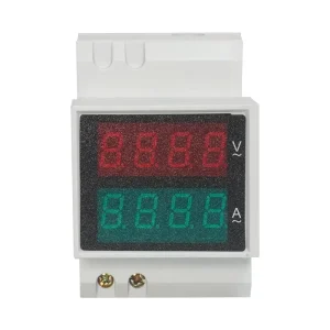 D52 Multi Functional Single Phase Power Meter AC Voltage Current Din Rail LED Display Digital Energy Meter Class 1.0