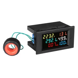 D69 Voltmeter Current Ammeter Power Energy Frequency Meter Digital Panel Wattmeter