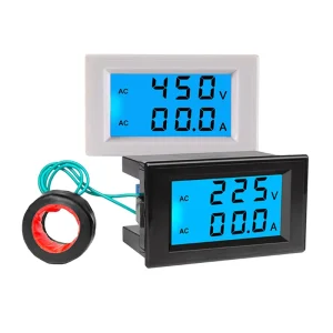 D85 2042A AC Voltmeter Power Meter AC 80 300v 100A LCD Dual Display Digital Voltmeter Ammeter