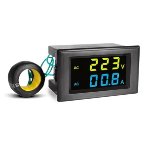 D85 2042AG AC Digital Voltage and Current Meter Voltmeter Ammeter 220V 380V 100A Detector LCD Digital Dual Display Meter