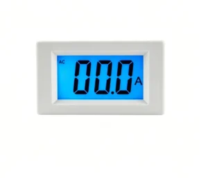 D85 AC Digital Ammeter LCD Blue Backlight 3-Digit Display Single Power Meter with 0.5% Accuracy Class AC 80-500V Input