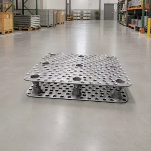 DA12105 Double Layer Pallet Rack 0.5mm Zinc-Plated Steel Bracket Boltless Design 1000kg Level Load Capacity Heavy-Duty