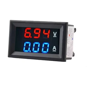 DC 0-100V/10A-100A LED Dual-Display Digital Current Voltage Meter with 1 oz Copper
