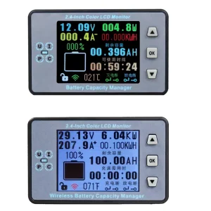 DC 0~500V Digital Wireless Voltage Meter Detector Solar Battery Charging Coulometer LCD Ammeter Voltmeter Power Monitor VAC8710F
