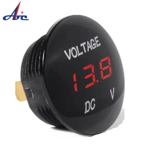 DC 12V 24V Universal Digital Display Voltmeter Voltage Meter for Marine Vehicle Motorcycle Truck ATV UTV Car Camper Caravan