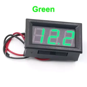 DC 5 120V 0.56 Digital Voltmeter Voltage Meter DC Red Blue Green E Bike Indicator Display Voltage Tester