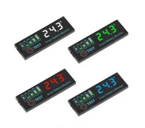 DC 7 55V Voltmeter Voltage Tester LED Indicator Light for Acid Battery and Lithium ion Battery Power Display DC7 55V