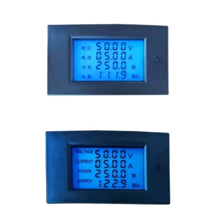 DC Digital Display Multifunctional Power Monitor 100V 100A High precision Voltage and Current Power Metering Watt hour Meter