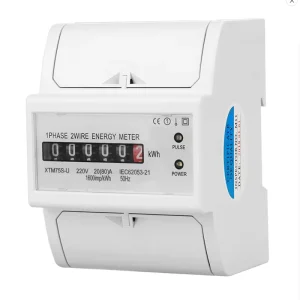DC Energy Meter 30-100A 230V Single Phase DIN Rail Electricity Meter One Phase Two Wire Multifunction Electrical Meter