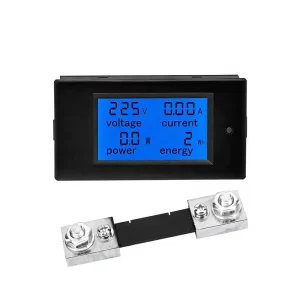 DC LCD Digital Power Meter Module Voltage Current Energy Monitor Panel Meter 89.6 X 49.6 X 24.4mm