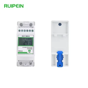 DC1000V Single Phase Digital Energy Meter 0.1 Accuracy 100A Rated Multifunctional Dual Wire DIN Rail -20~+60