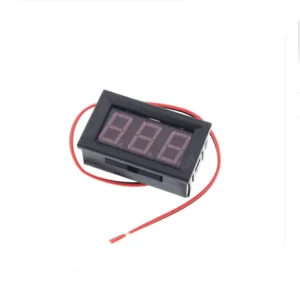 DC4.5V-30.0V 0.56 Inch 0.56” 2 Wire Red LED Digital Display Voltmeter Electric Voltage Meter for Auto Battery Car Motorcycle