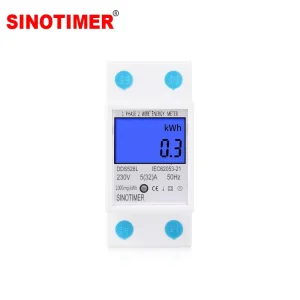 DDS528L 2P Multifunctional Meter 110/230V 5(32)A Energy Meter with Backlit LCD Compact kWh Meter