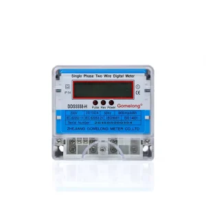 DDS5558 Single Phase Two-Wire Electronic Electricity Meter 80A Max Current 50/60Hz Frequency Analog Digital Display