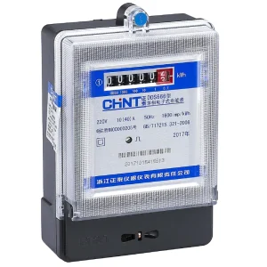 DDS666 Single Phase Electronic Energy Meter 1P 2 Wire Digital KWH Electricity Meter High Precision