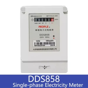 DDS858 Single Phase Energy Meter 220V 10-40A 15-60A 30-100A AC kWh Meter