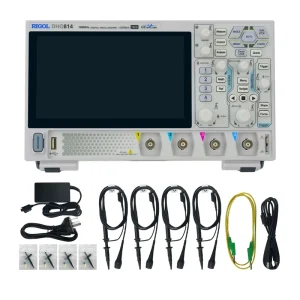 DHO814 Portable High Resolution 100MHz 4-Channel 12Bit Digital Oscilloscope with 7-inch Touch Screen 4PCS 150MHz Probes
