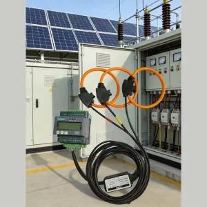 DIN Rail High Accuracy Power Quality Analyzer Residual Current Monitor Indirect Smart Meter 3 Phase
