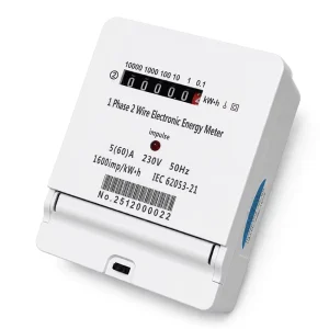 DIN Rail Panel Type Single Phase Energy Meter 230V 2 Wire 5(60)A kWh Electricity Meter IEC Standard