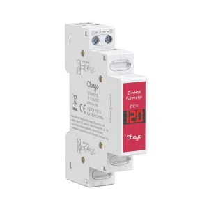 DIN Rail Voltmeter Mini Modular LED Digital Display Single Phase DIN Rail Mount Voltage Meter 11V-310V DC Detector 1 WAY
