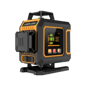 DIY Professional Construction Laser Level LCD Screen 4D 16 Lines Green Light Self Leveling Remote Control Pulse Mode