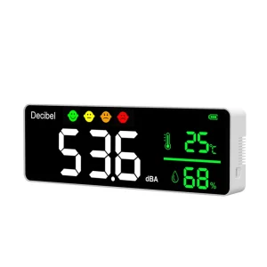DM1306D Sound Level Decibel Meter 3 in 1 Noise Monitor 2000mAh Rechargeable Battery Data Storage Download Function