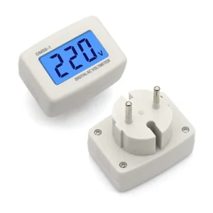 DM55-1 110V 220V Digital Voltmeter EU US Plug Volt Meter Socket Voltage Tester LCD Display Voltage Meter Wall Flat Voltage