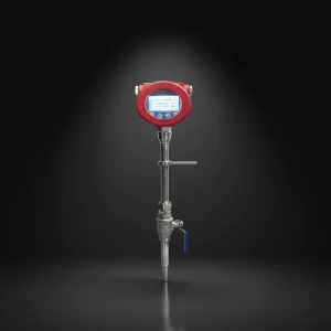 DN100 Stainless Steel Hot Gas Flowmeter Plug in Integrated Display Dual Power Supply OEM Measurement for Dry Gas
