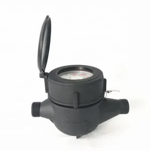 DN15 25 Plastic Nylon Black Color Water Meter Water Activity Meter