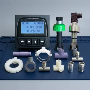 DN15 DN100 0.3 12m/s 0 to 60 Celsius Online Corrosion Resistant Impeller Flowmeter for Chemical Wastewater RO Irrigation