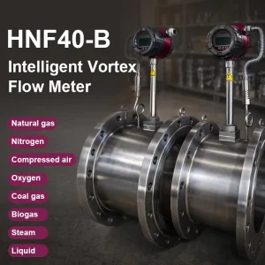 DN15 DN300 Oil Gas LED Display Vortex Flow 4 20mA Meter Pulse Output Steam Flowmeter