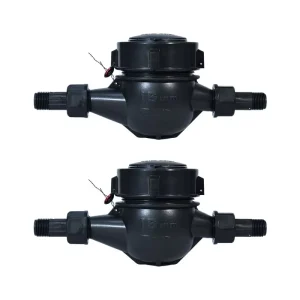 DN15 Multi-Jet Horizontal Water Meter 2.5M3/H Flow Rate 1.0 1.6MPA Pressure Brass Copper/Stainless Steel+Plastic