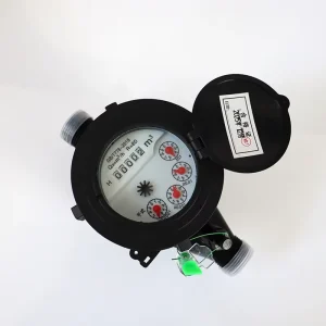 DN15 Plastic Body Multi Jet Digital IP68 Dry Dial Water Meter for Residential Use