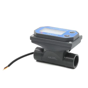 DN15 Power 5-24V Paddle Wheel Turbine Flow Meter LCD Electronic Water Flowmeter 20mm Flange Connect for Watering Irrigation